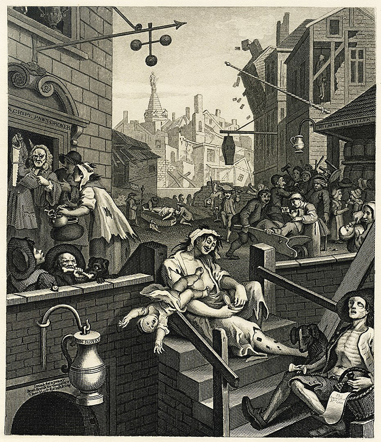 hogarth gin lane beer street