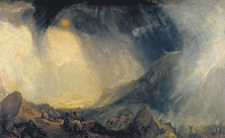 jmw turner snowstorm alps hannibal tate romanticism sublime painting 