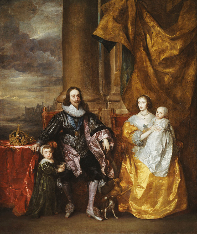 charles i henrietta maria children family van dyck