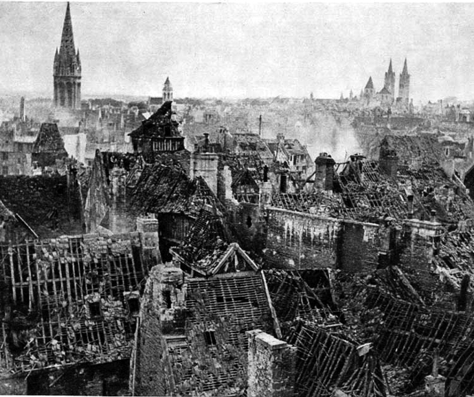 Caen_in_ruins