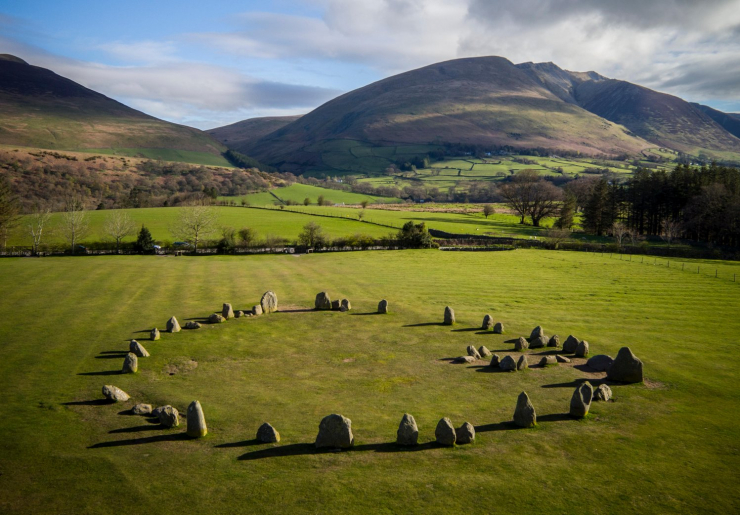 Aerial view of Castlerigg.
