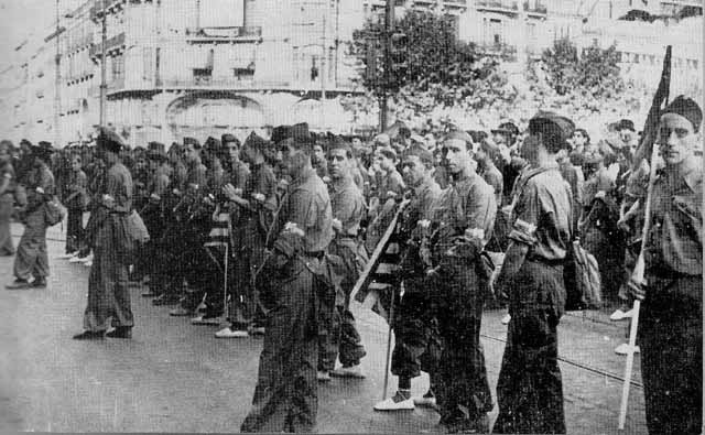 Spanish Civil War Republican volunteers